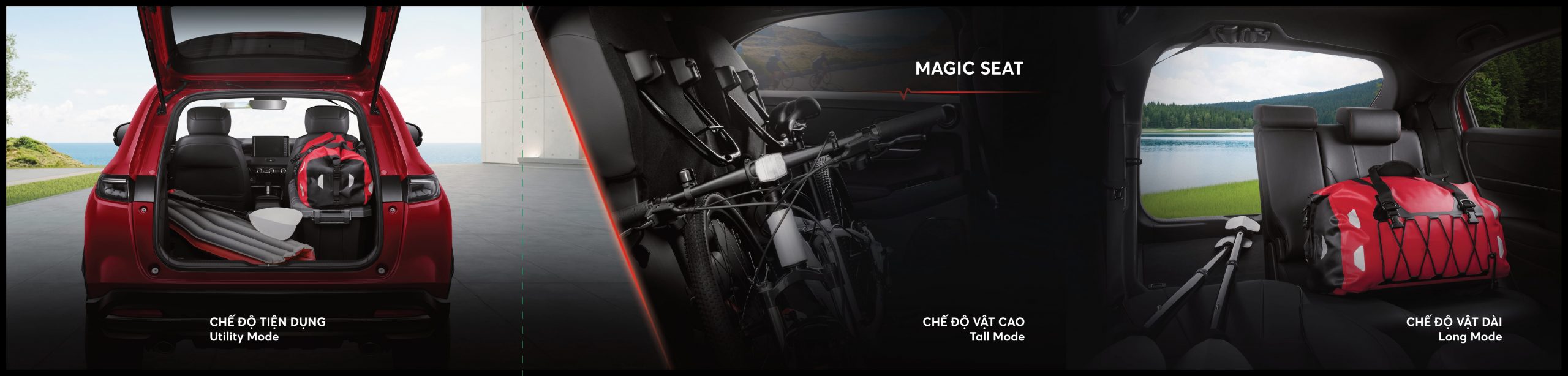 Nội thất Magic seat Honda HR-V 2024 | Honda Ô tô Khánh Hòa - Nha Trang | Hotline 0905 069 259